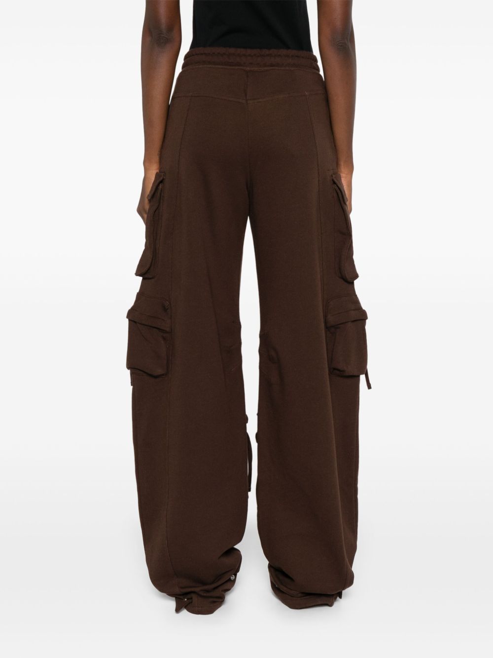 The Attico Trousers Brown Natural (veg)->cotton100.0 %