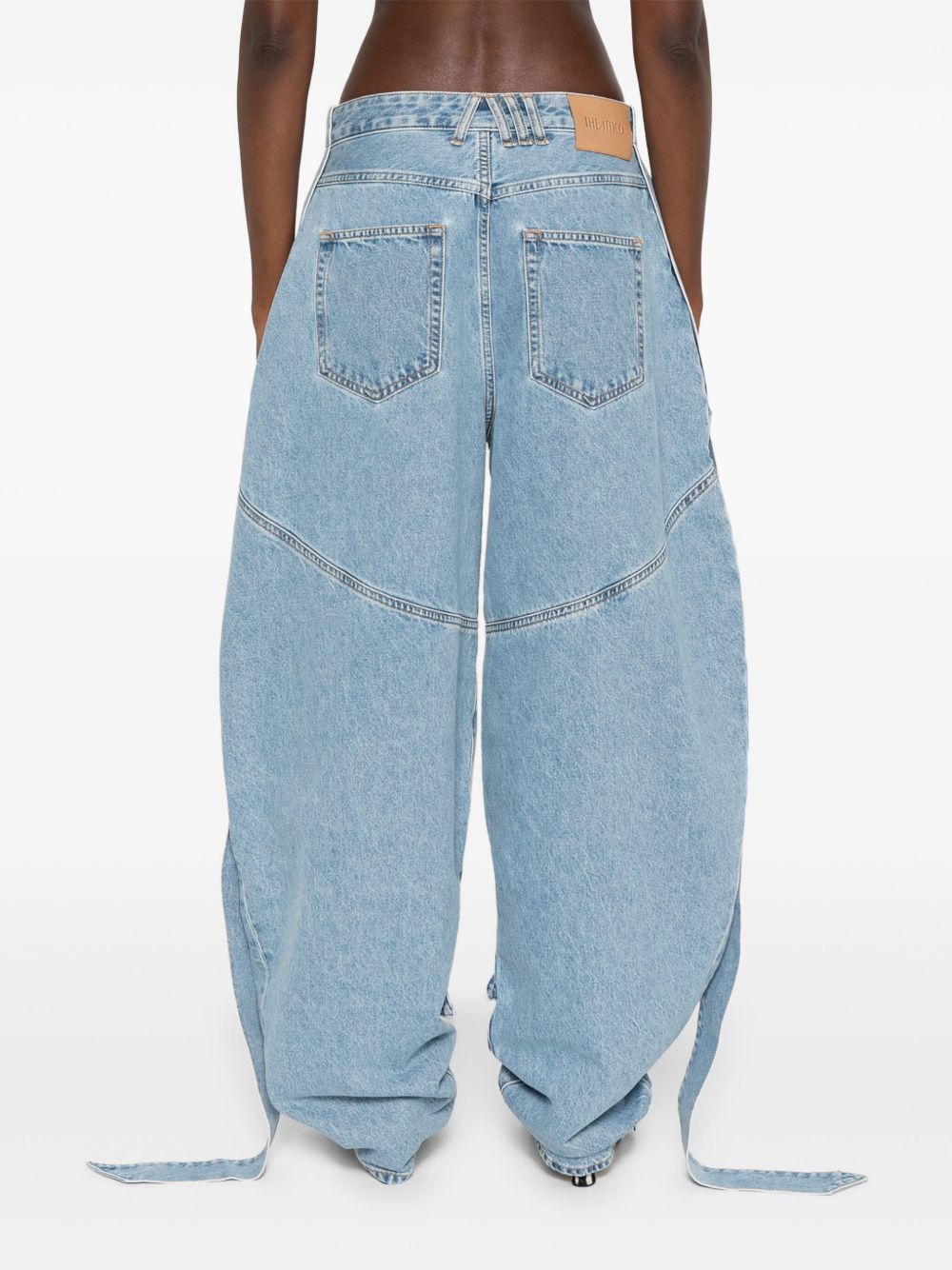 The Attico Jeans Clear Blue Cotton