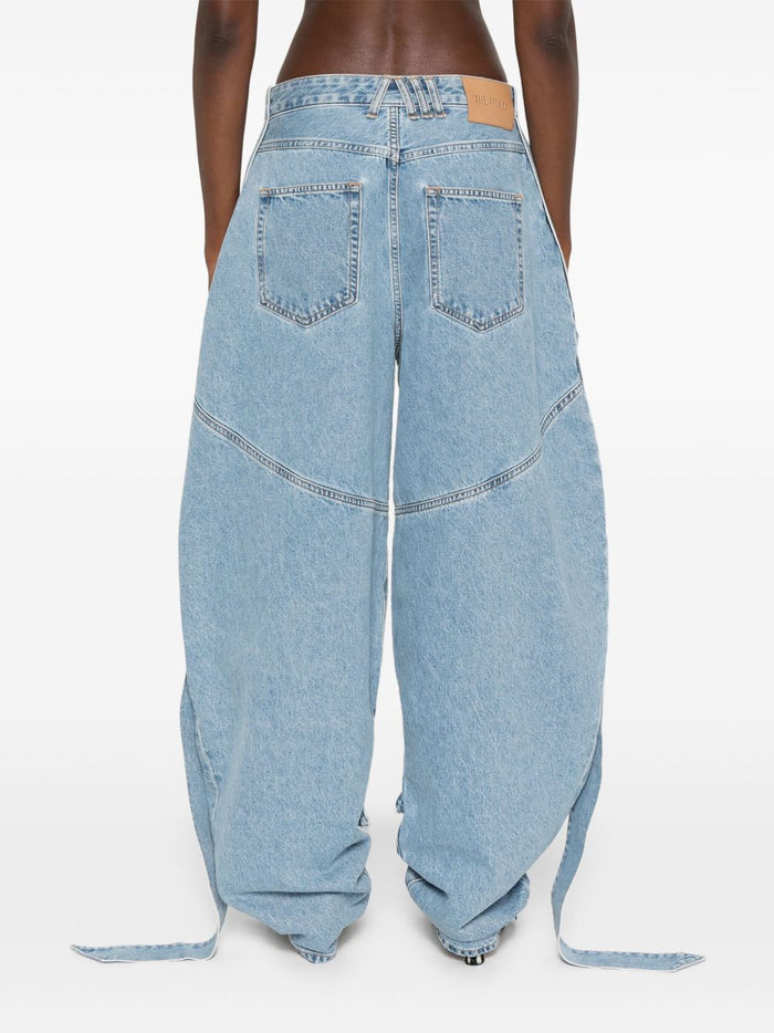 The Attico Jeans Clear Blue Cotton