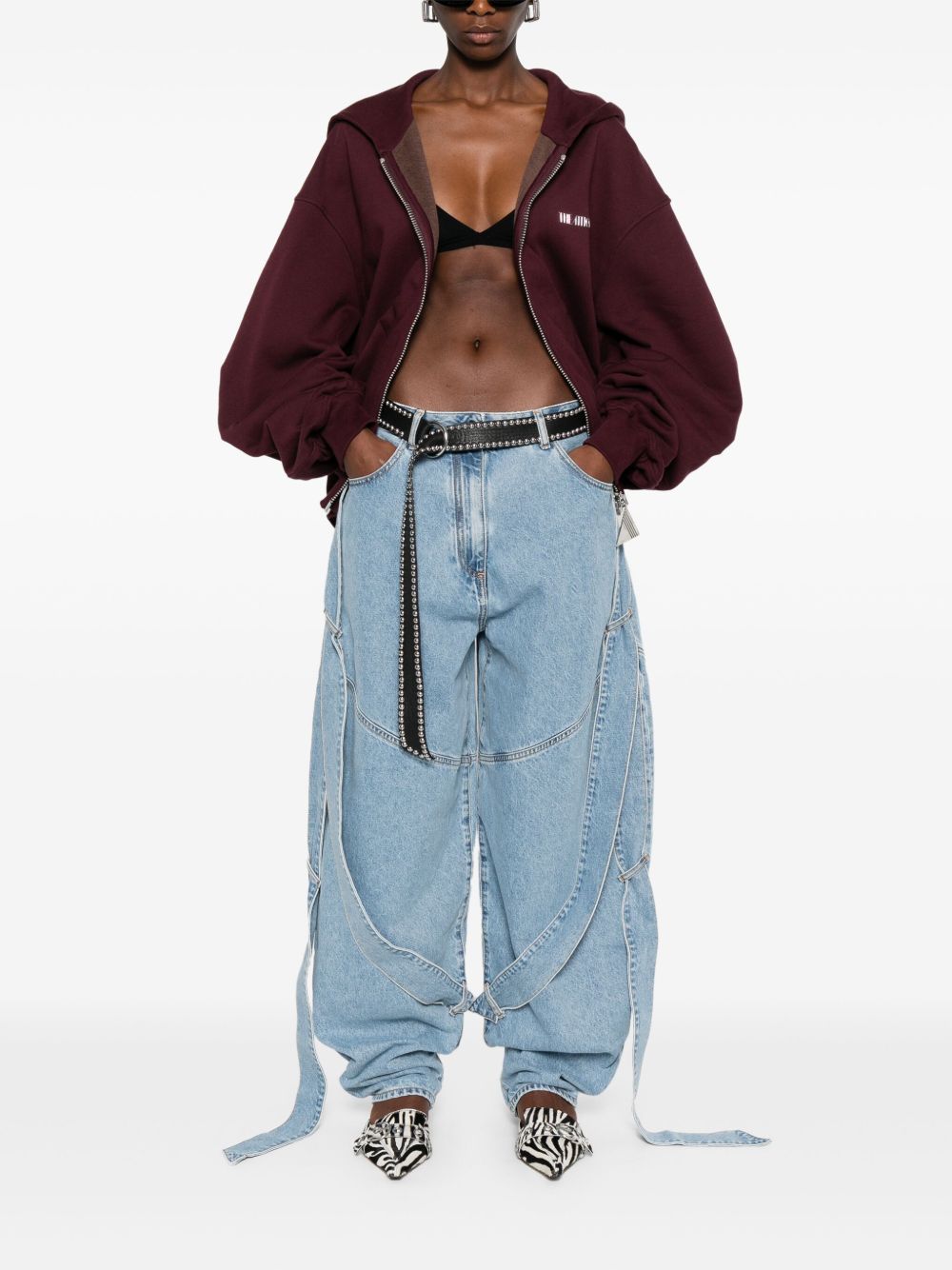 The Attico Jeans Clear Blue Cotton