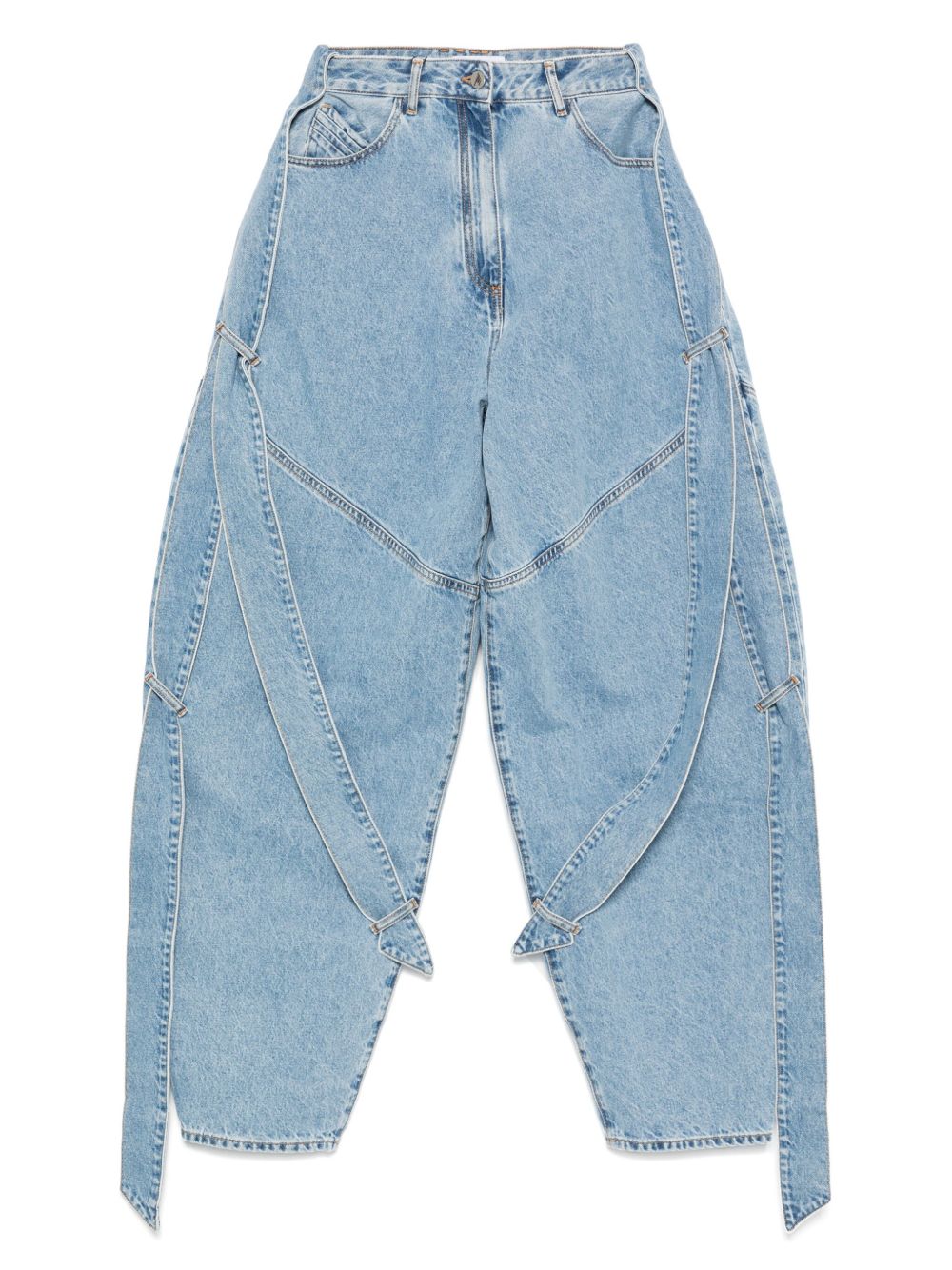 The Attico Jeans Clear Blue Cotton