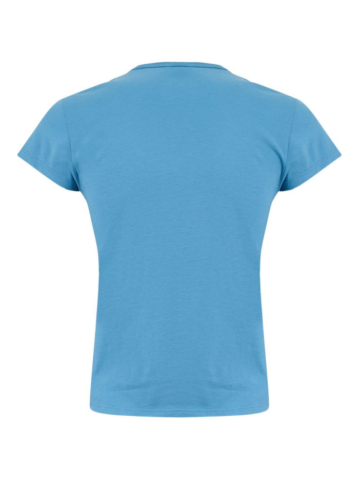 The Attico T-shirts and Polos Clear Blue Cotton