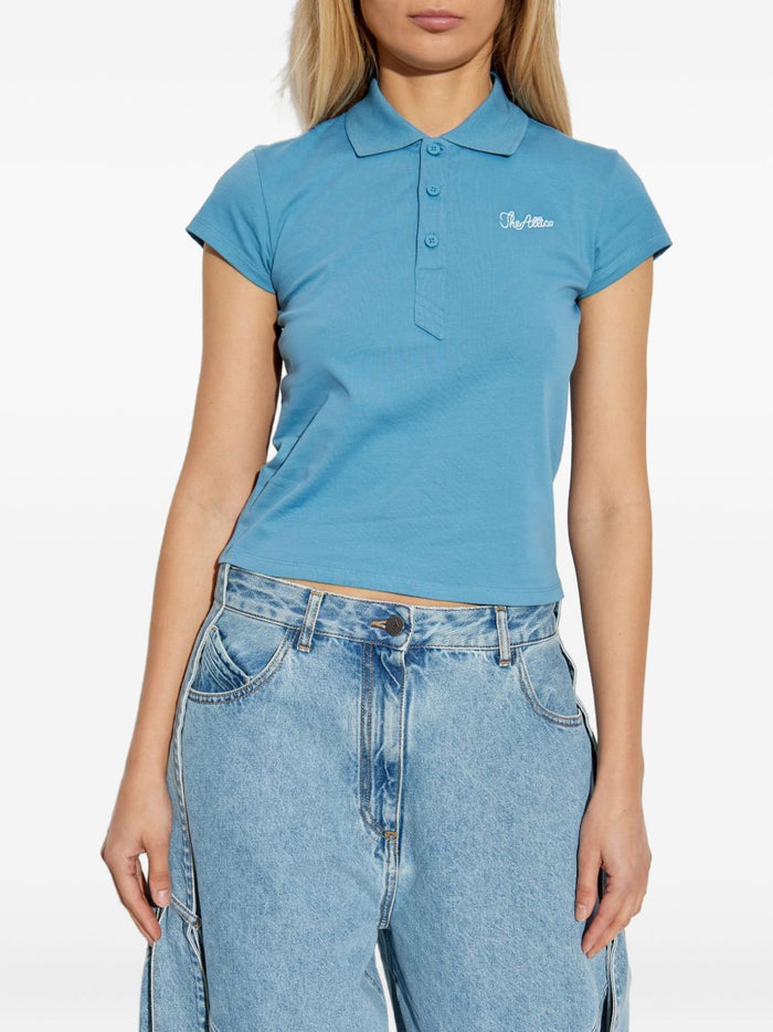 The Attico T-shirts and Polos Clear Blue Cotton