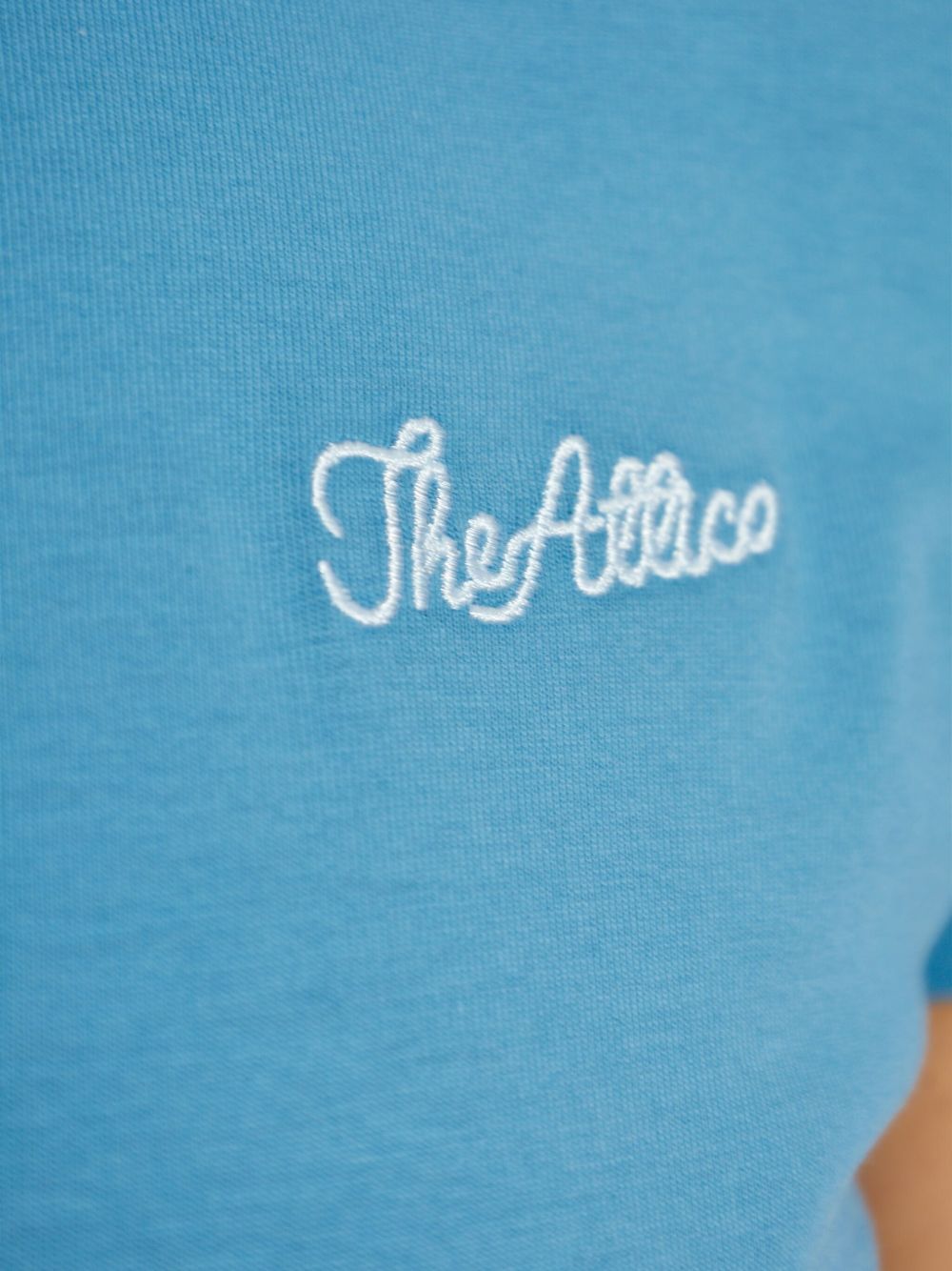 The Attico T-shirts and Polos Clear Blue Cotton
