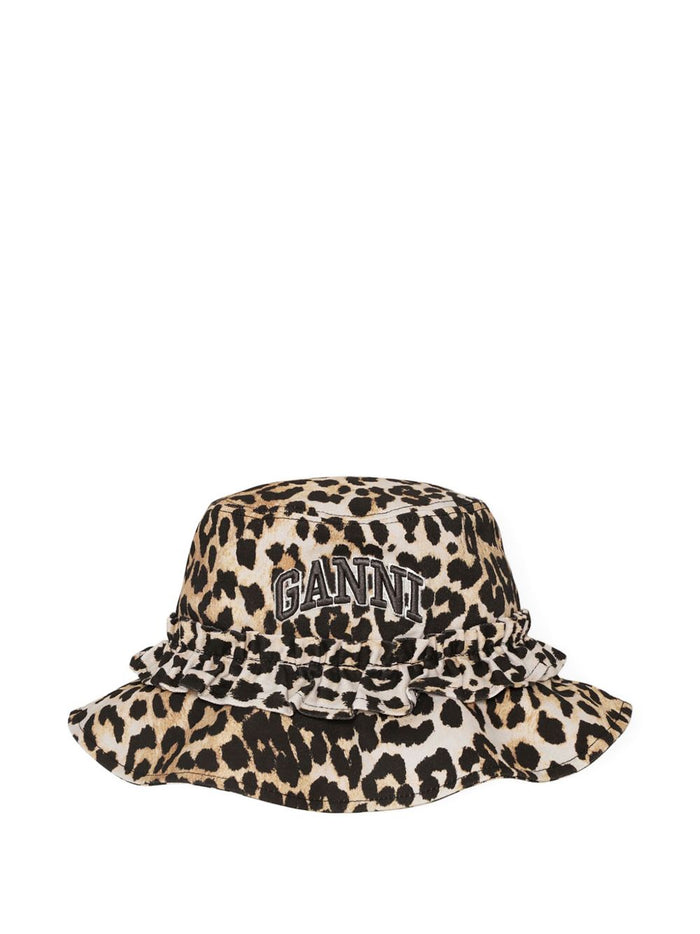 GANNI Hats Brown Other->fabric100.0 %