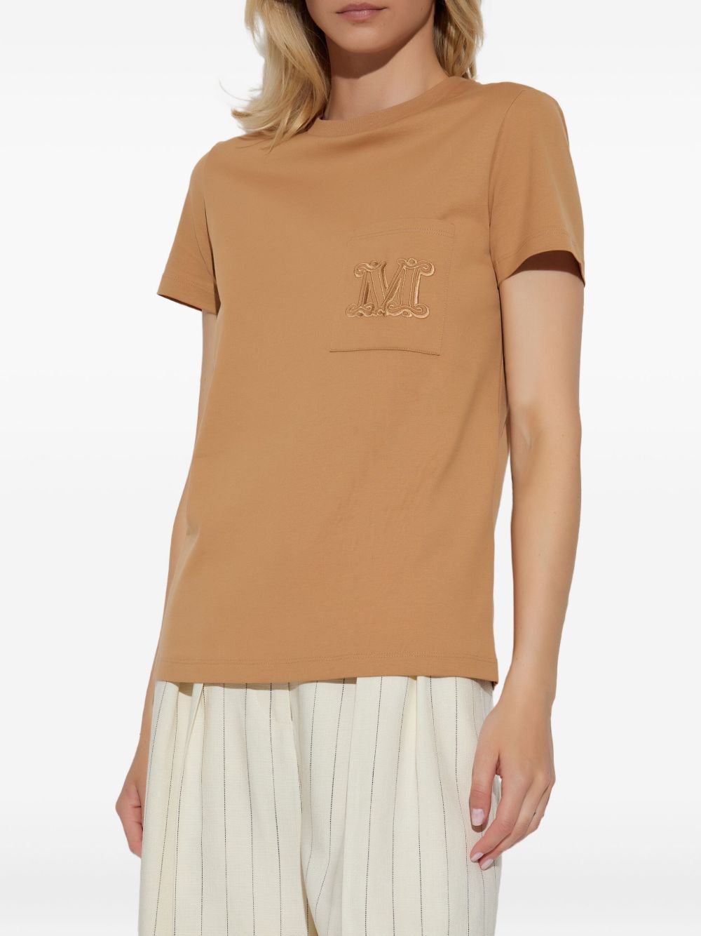 Max Mara T-shirts and Polos Camel Cotton