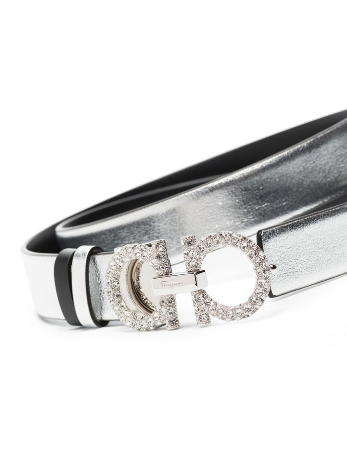 Ferragamo Belts Silver Calf