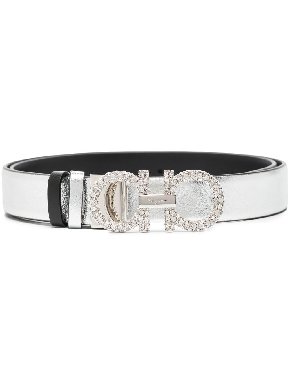 Ferragamo Belts Silver Calf