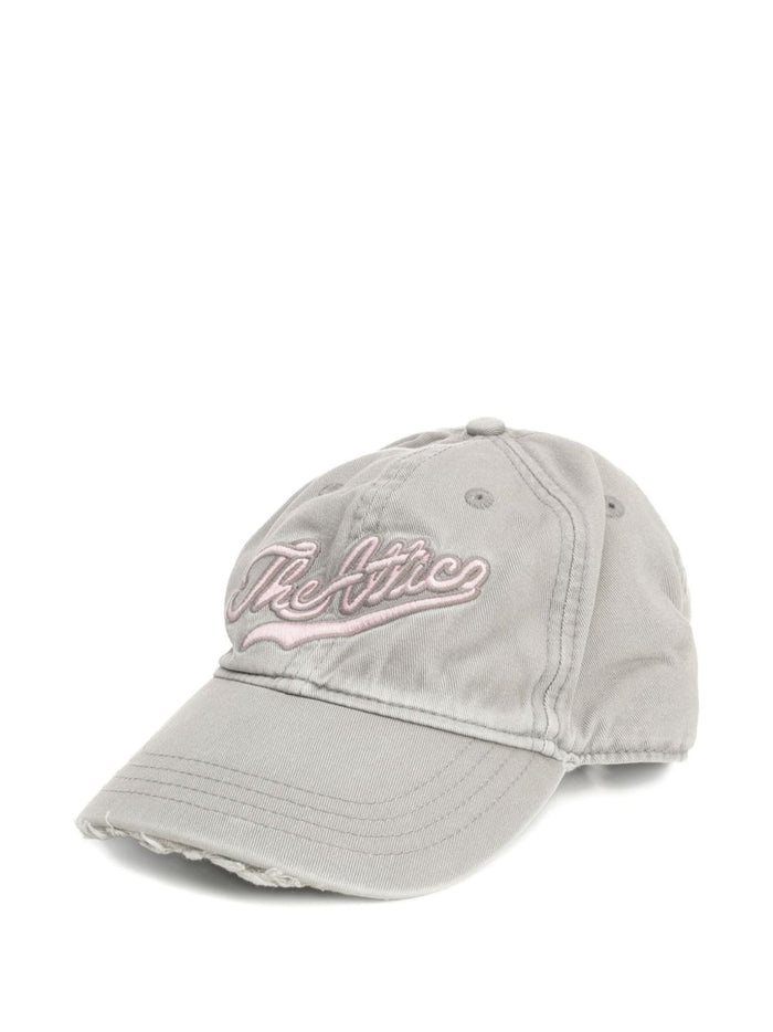 The Attico Hats Light Grey Cotton