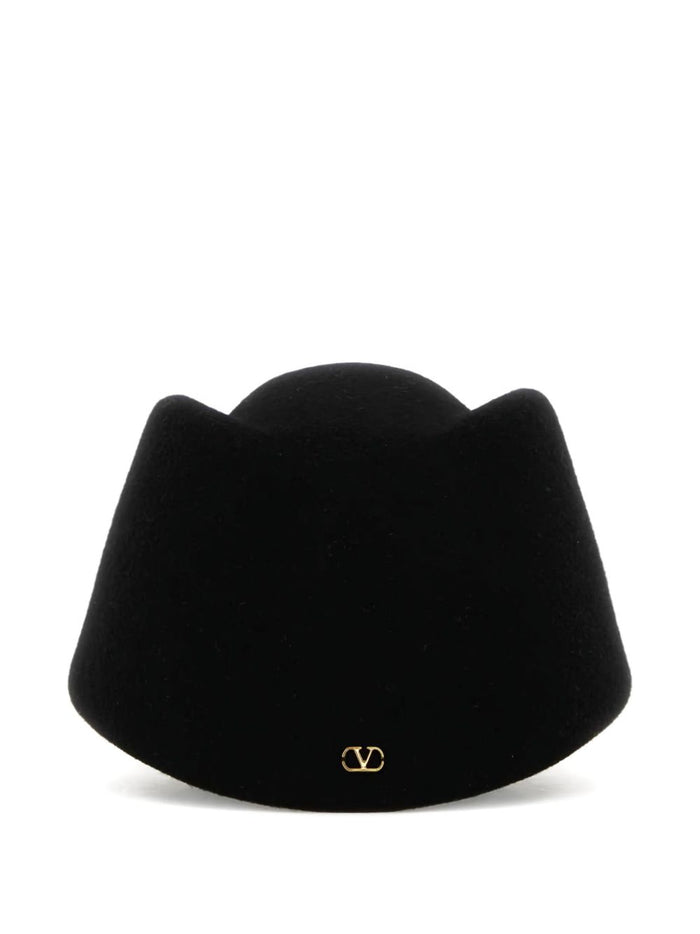 Valentino Garavani Hats Black Merino