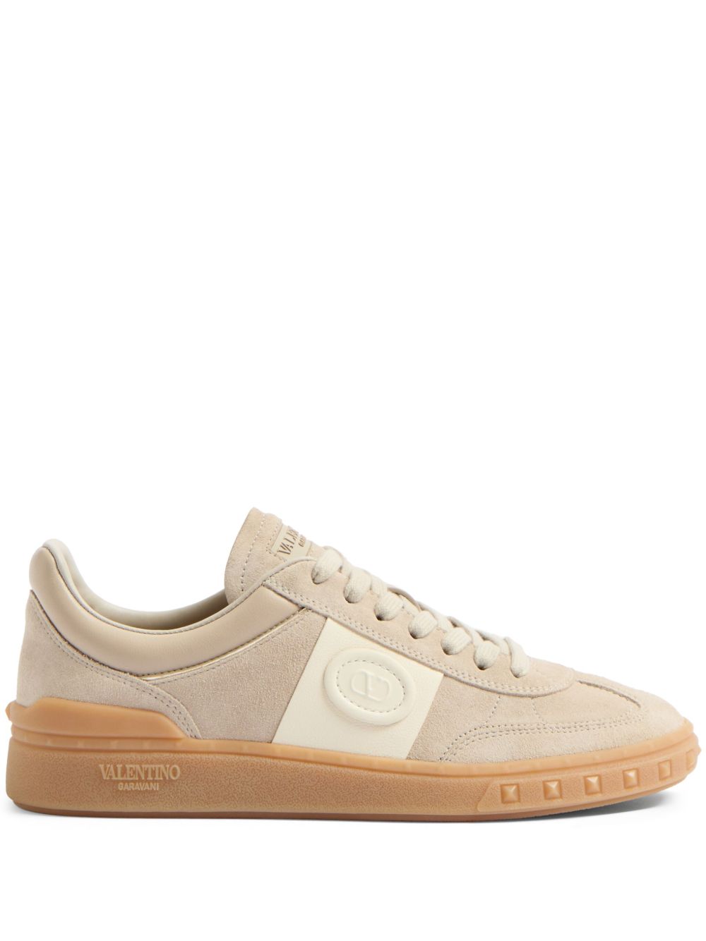Valentino Garavani Sneakers Beige Calf Leather