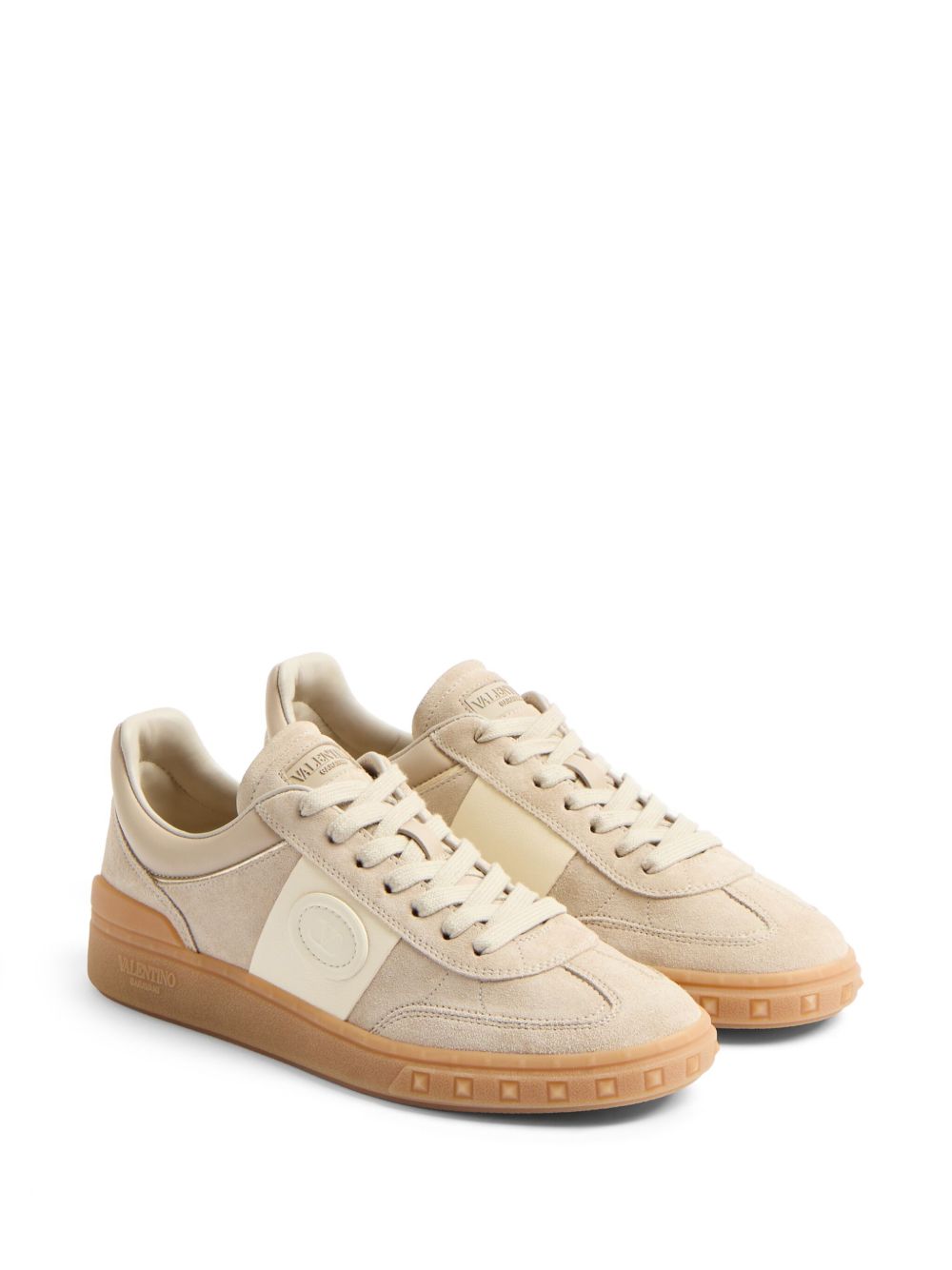 Valentino Garavani Sneakers Beige Calf Leather