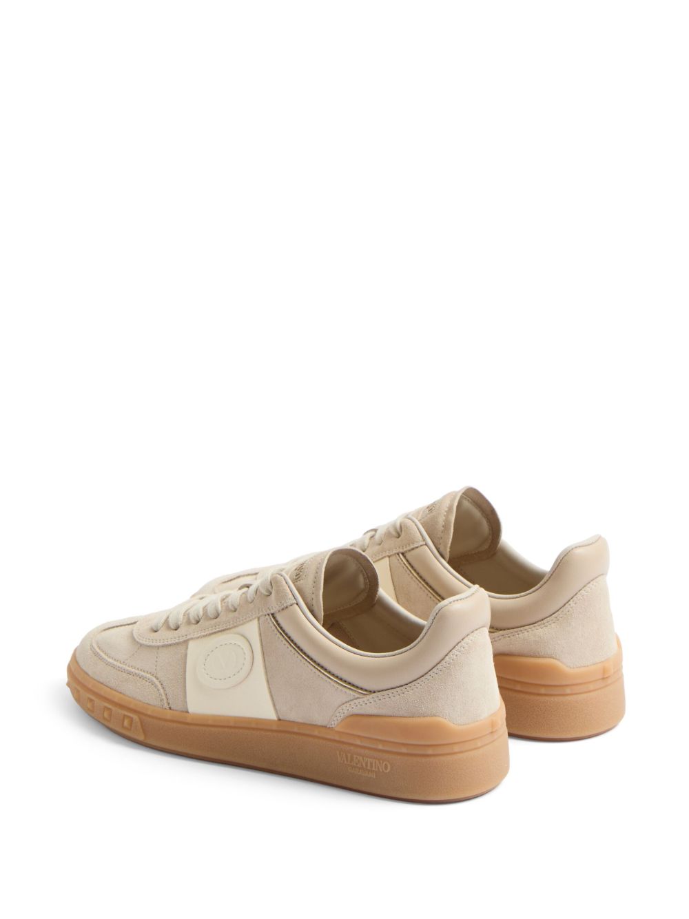 Valentino Garavani Sneakers Beige Calf Leather