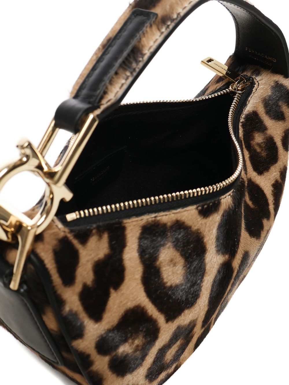 Ferragamo Bags Beige Short Hair Calf