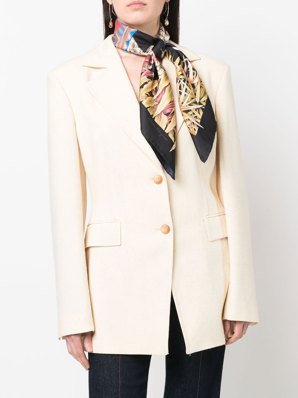Ferragamo Scarfs Black Silk