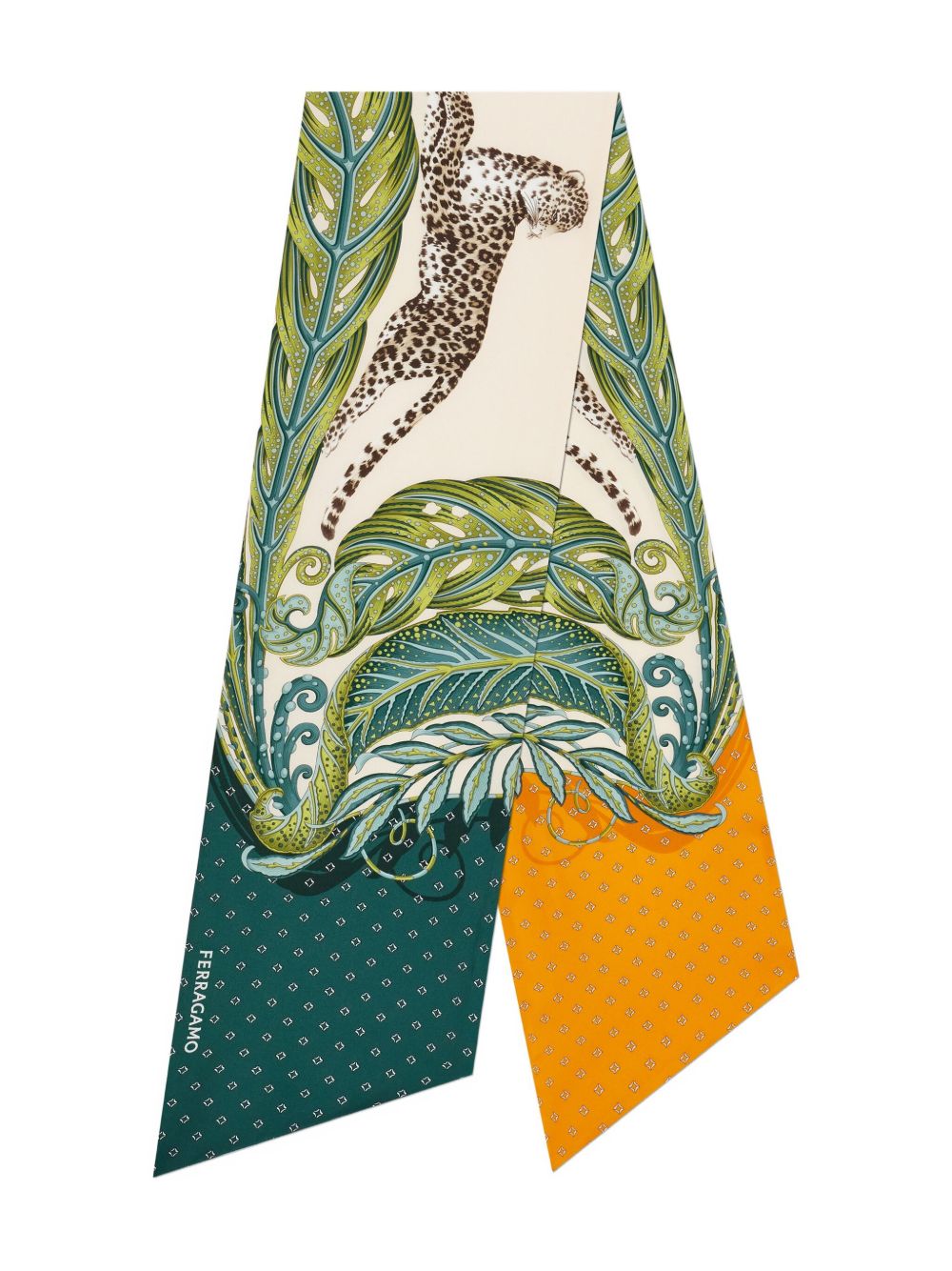 Ferragamo Scarfs Green Silk