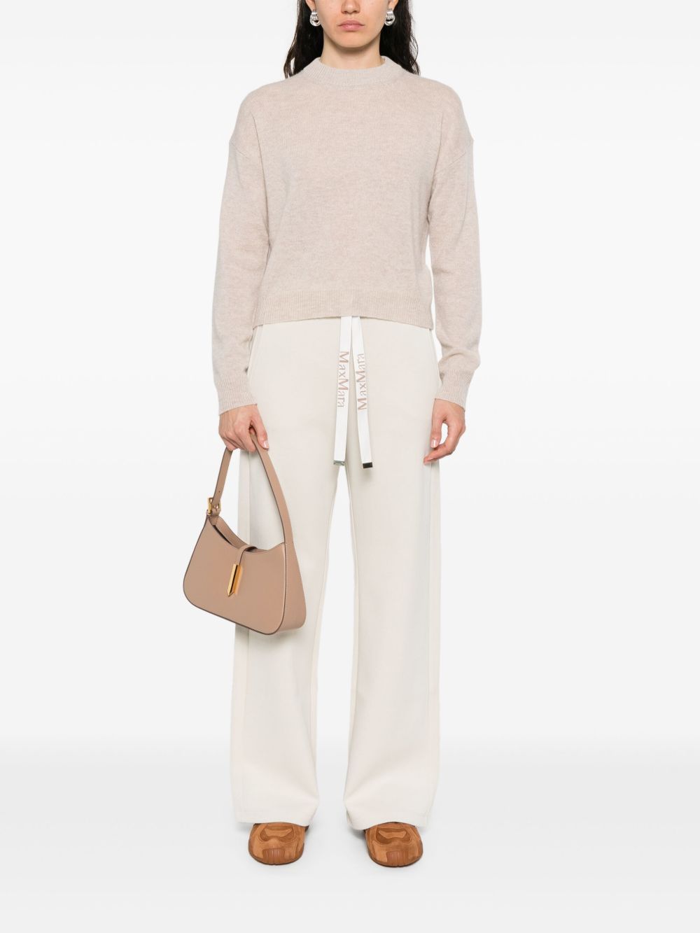S Max Mara Trousers Ivory Cotton
