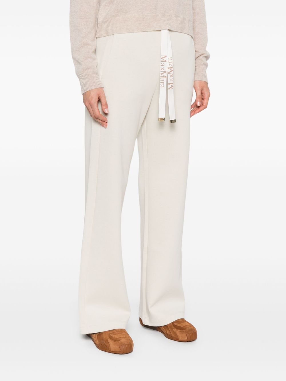 S Max Mara Trousers Ivory Cotton