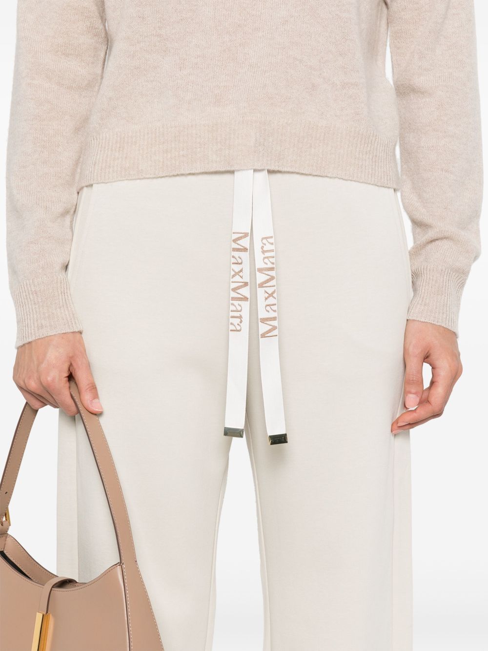 S Max Mara Trousers Ivory Cotton