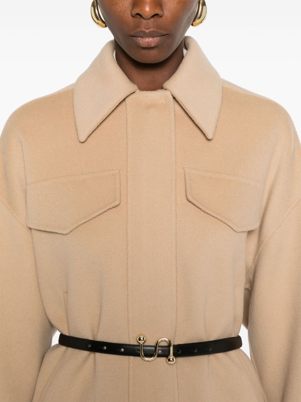 Sportmax Pre Coats Camel Wool