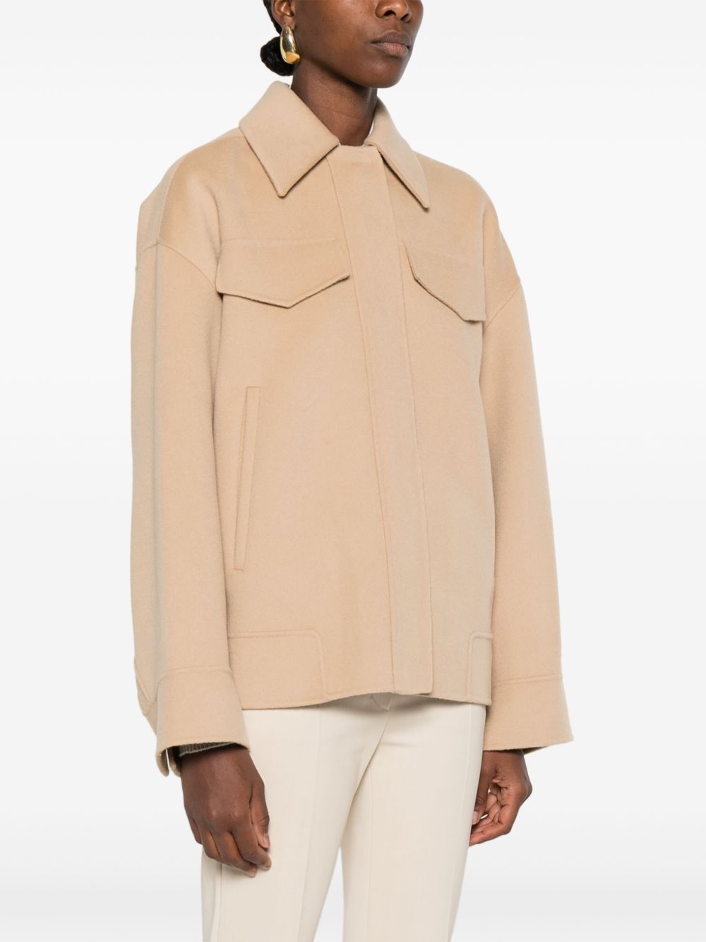 Sportmax Pre Coats Camel Wool