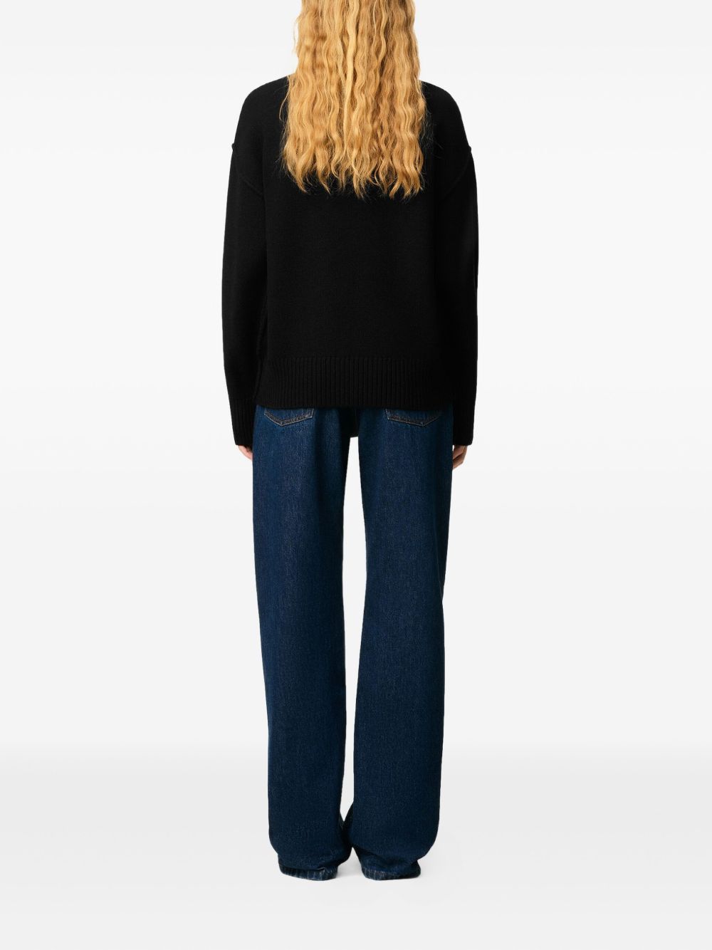 Ami Paris Sweaters Black Wool