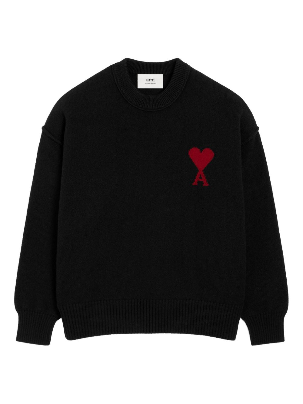 Ami Paris Sweaters Black Wool
