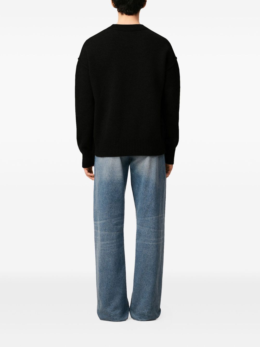 Ami Paris Sweaters Black Wool