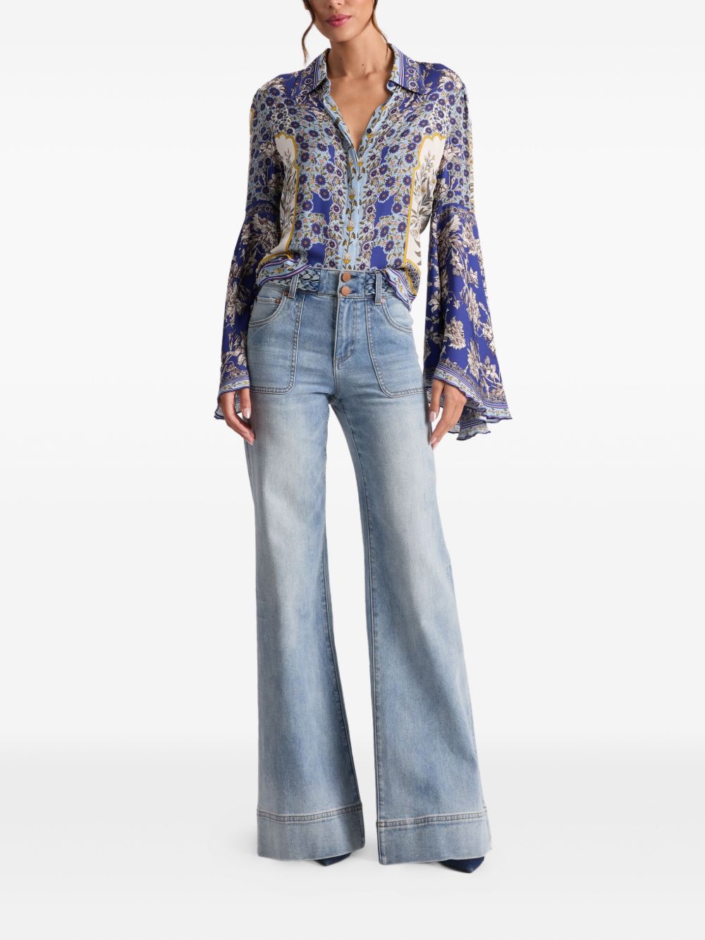 Alice + Olivia Shirts Purple Body: Viscose