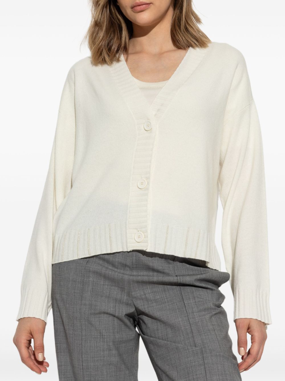 Fabiana Filippi Sweaters Cream Wv Se Ws