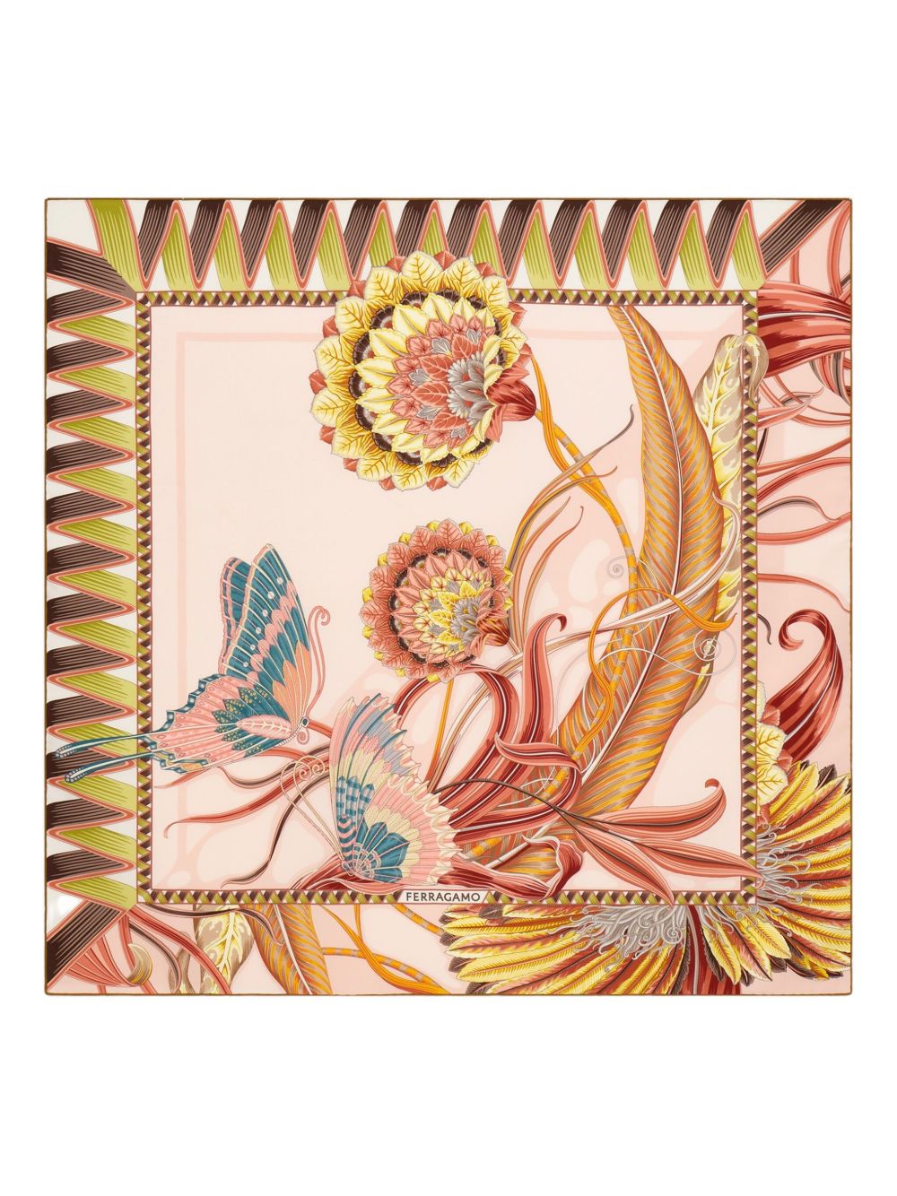 Ferragamo Scarfs Pink Silk