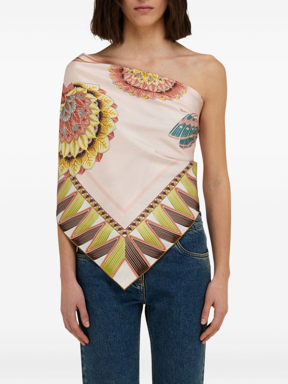 Ferragamo Scarfs Pink Silk