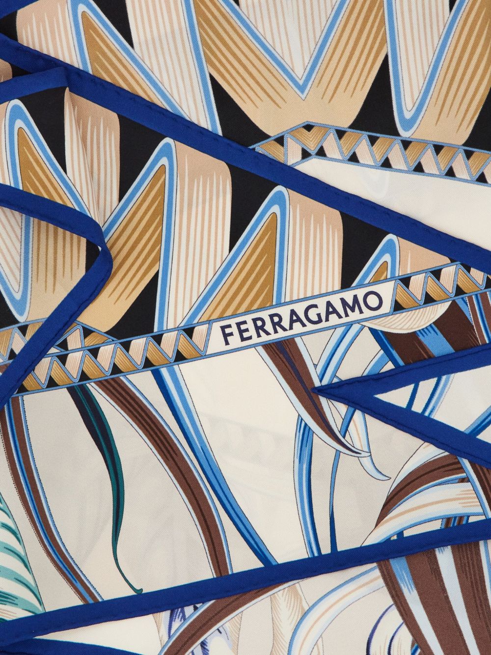 Ferragamo Scarfs Ivory Silk