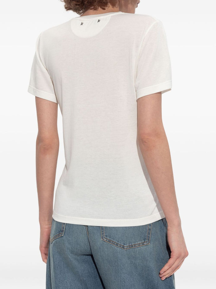 Golden Goose T-shirts and Polos White Viscose
