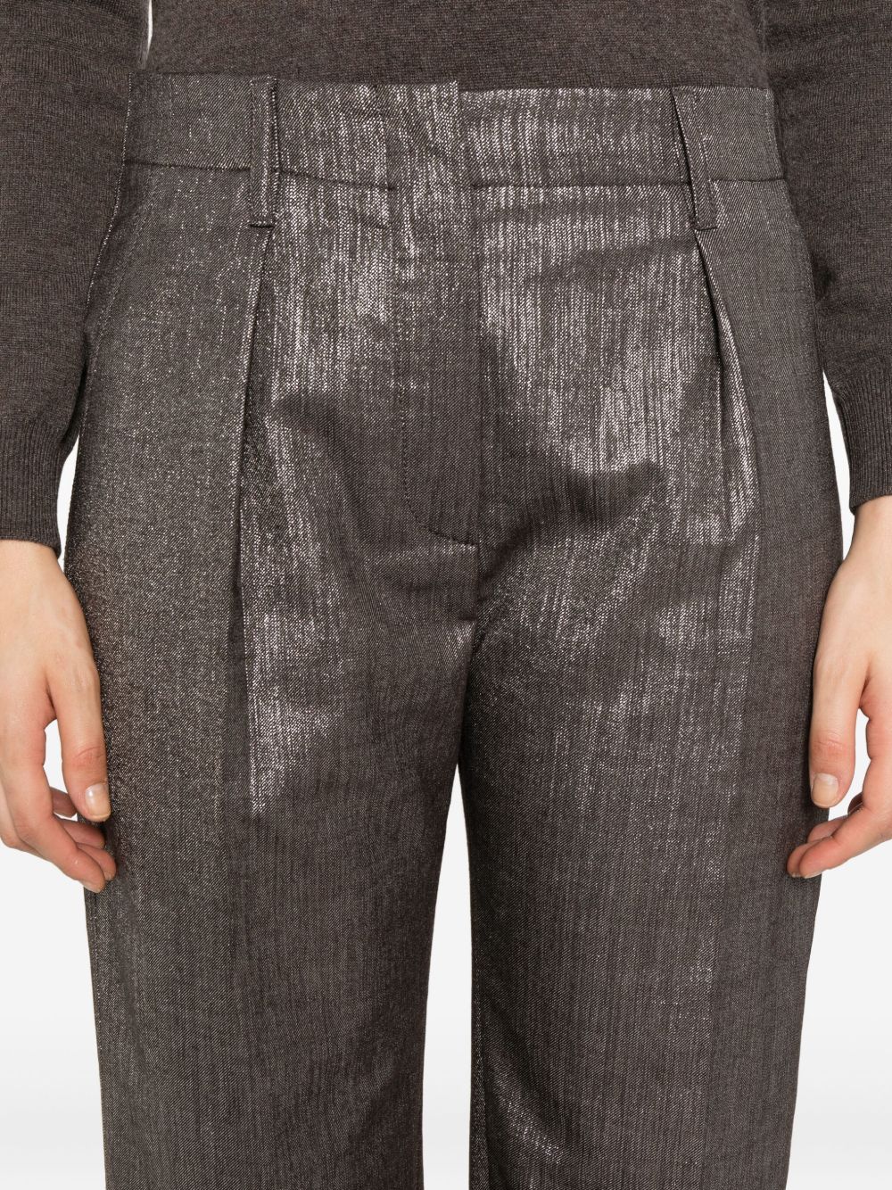 Brunello Cucinelli Trousers Argento Outer: Polyester