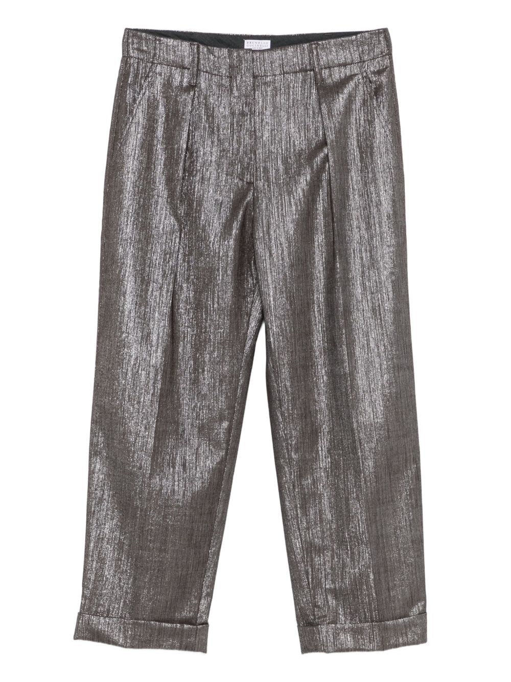 Brunello Cucinelli Trousers Argento Outer: Polyester