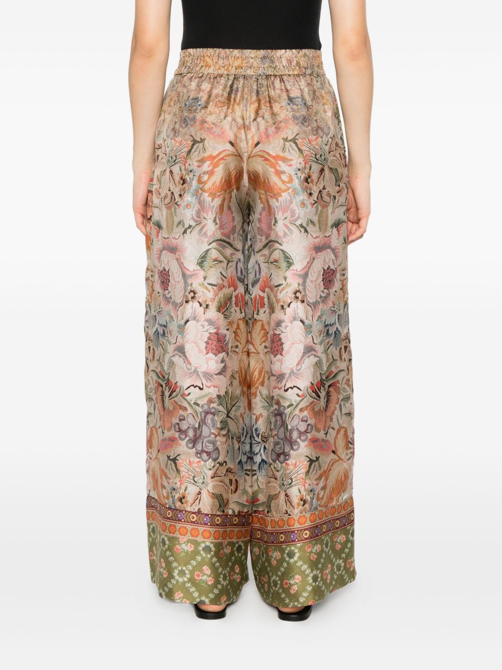 Pierre Louis Mascia Trousers Beige Silk