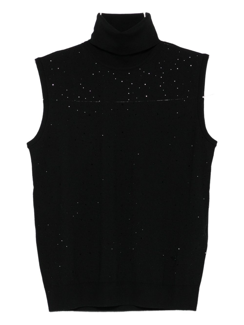 Emporio Armani Top Nero Virgin Wool