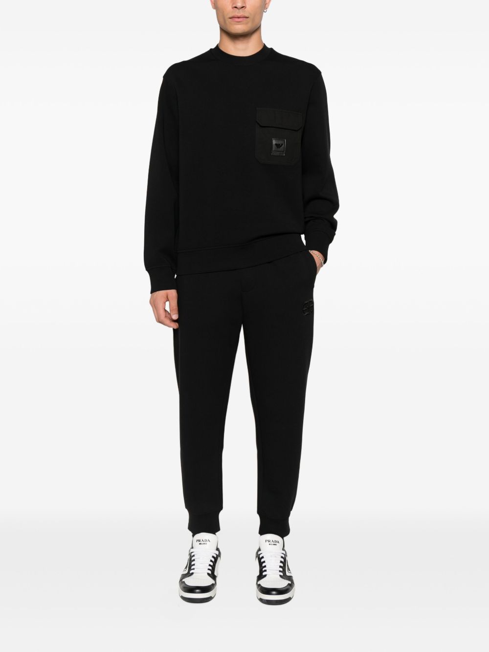 Emporio Armani Sweaters Nero Cotton