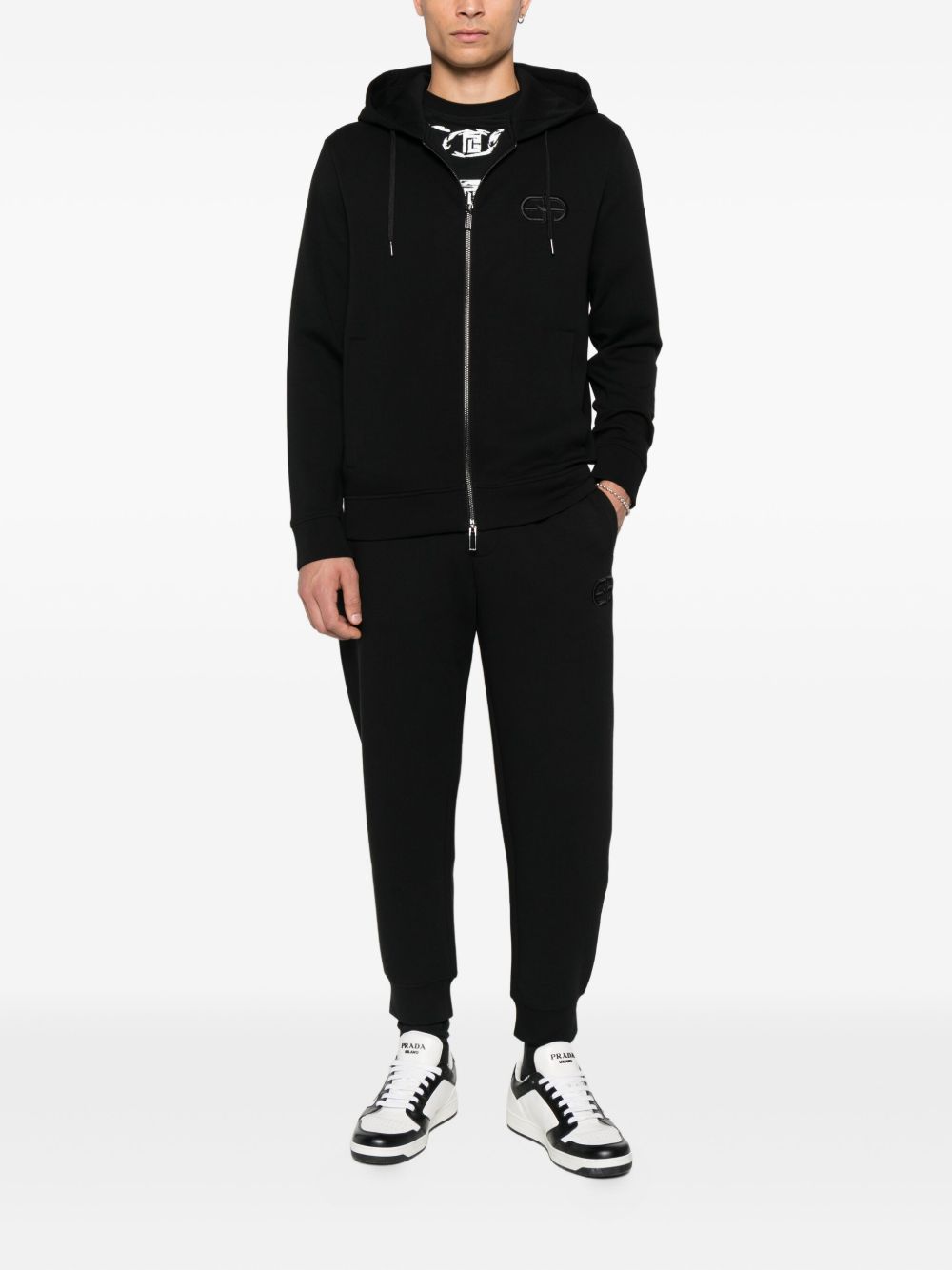 Emporio Armani Trousers Nero Outer: Cotton