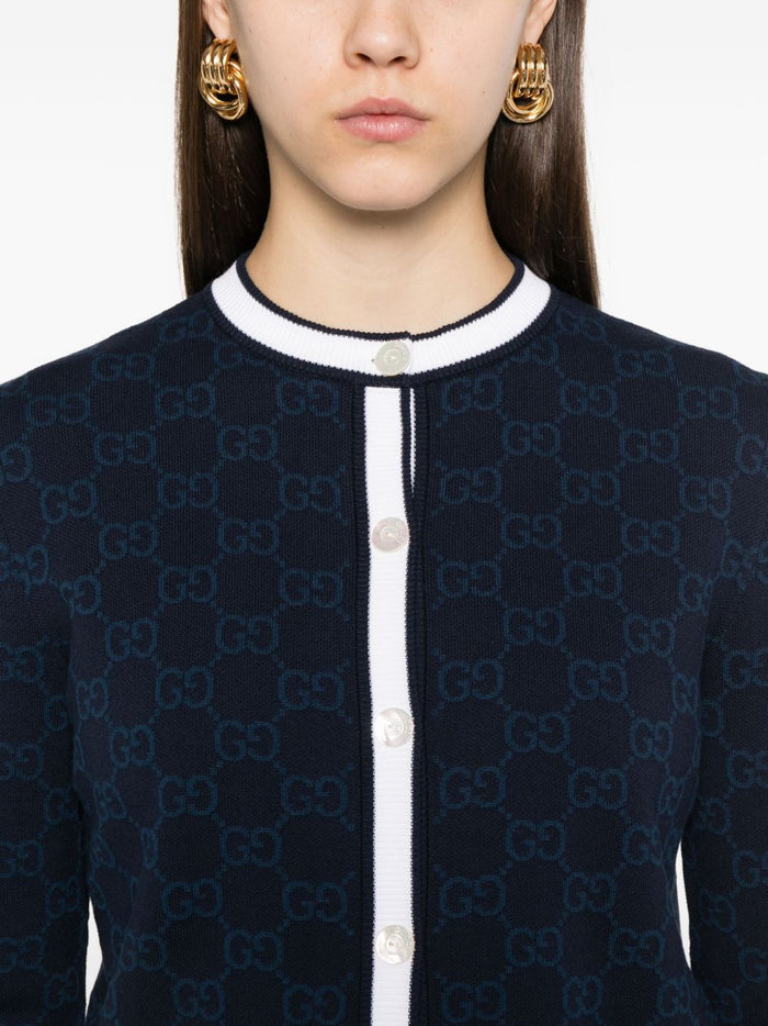Gucci Sweaters Blue Cotton