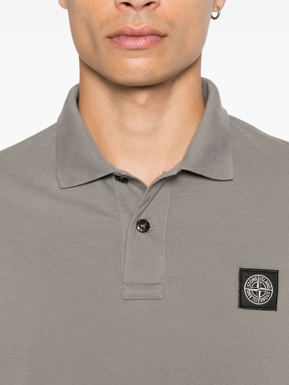 Stone Island T-shirts and Polos Grey Cotton