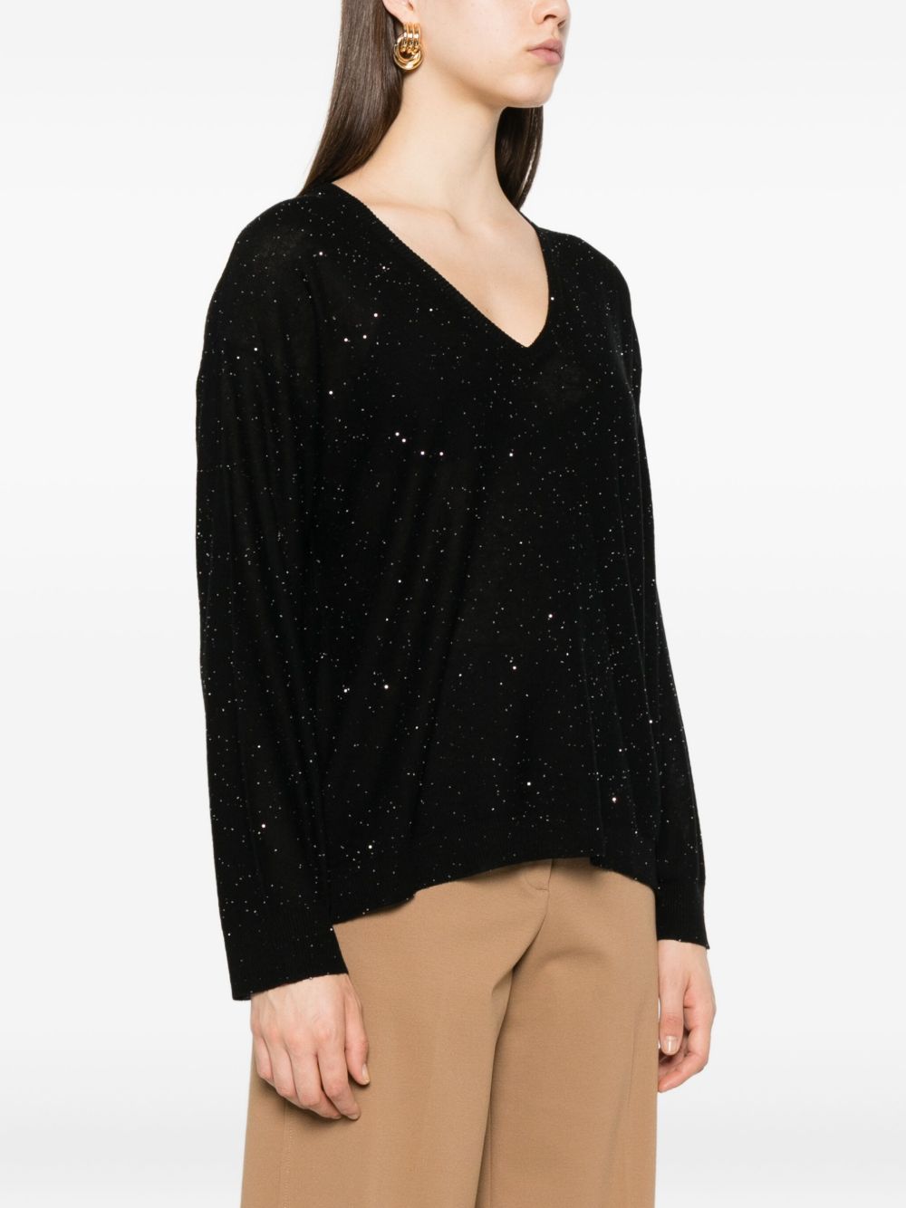 Fabiana Filippi Sweaters Black Wool