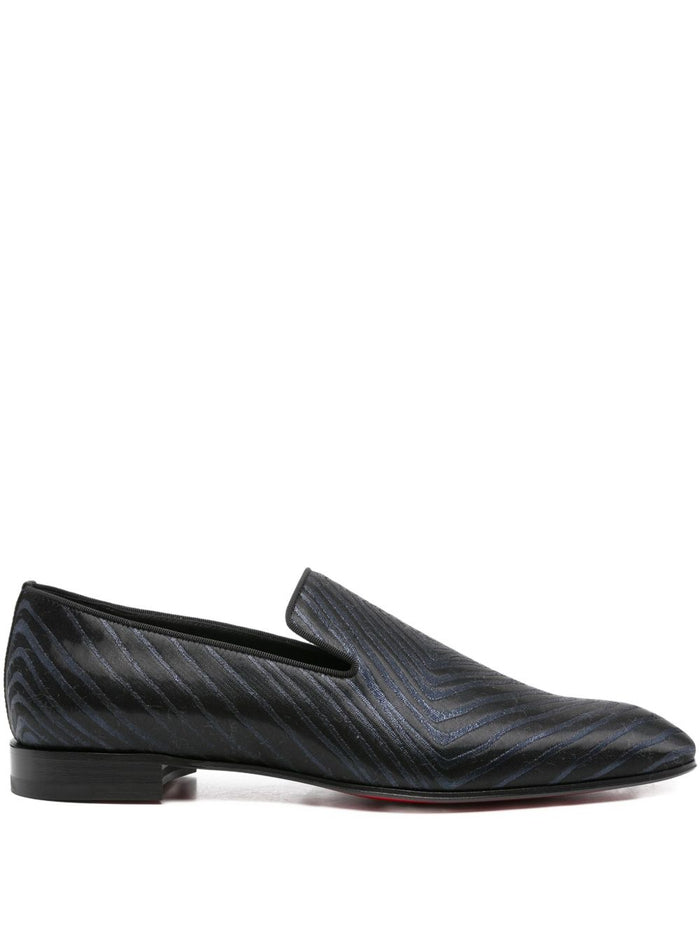 Christian Louboutin Flat Shoes Blue Leather 100 %