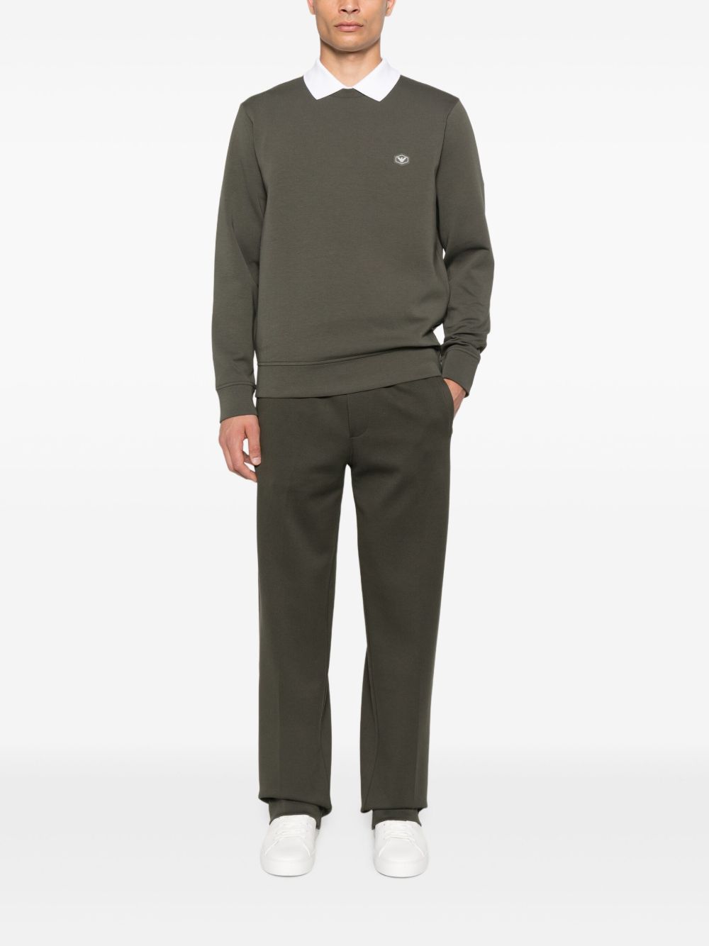 Emporio Armani Exclusive Trousers Verde Cotton