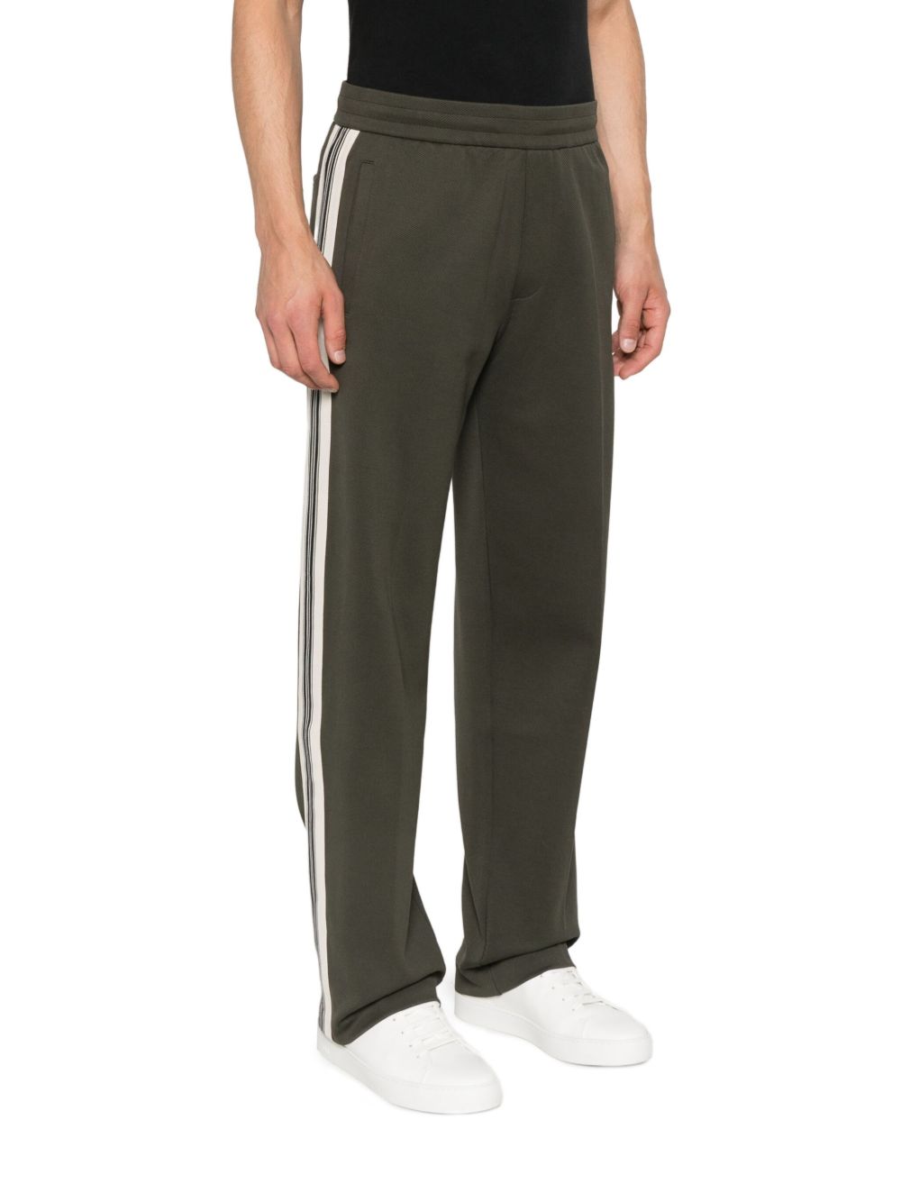 Emporio Armani Exclusive Trousers Verde Cotton