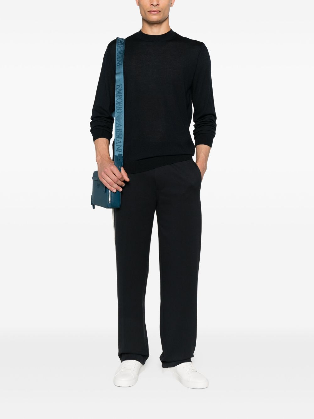 Emporio Armani Exclusive Trousers Blu Polyester
