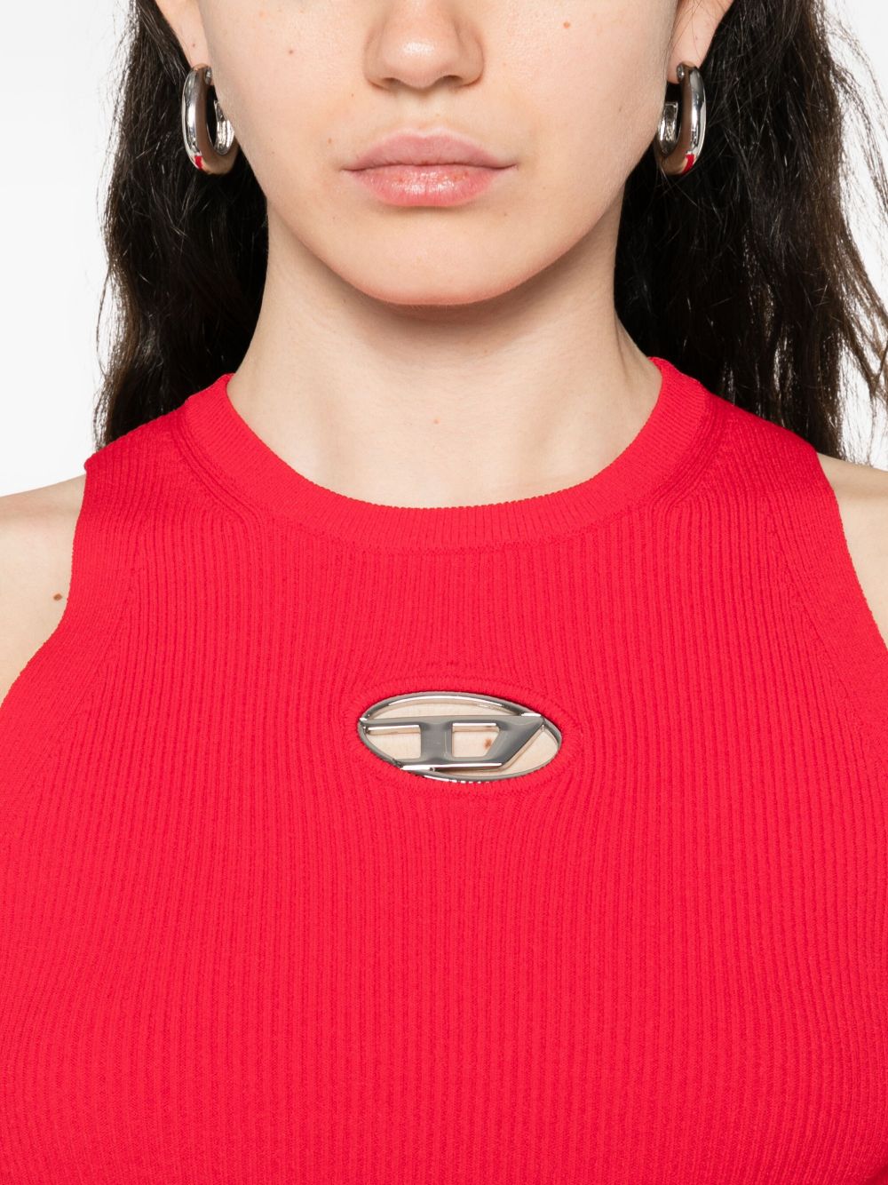 Diesel Top Red Viscose