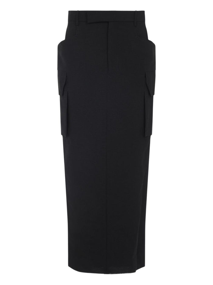 Rick Owens Skirts Black Wool
