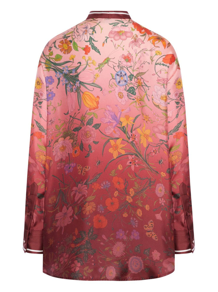 Gucci Shirts Red Natural (other)->silk100.0 %